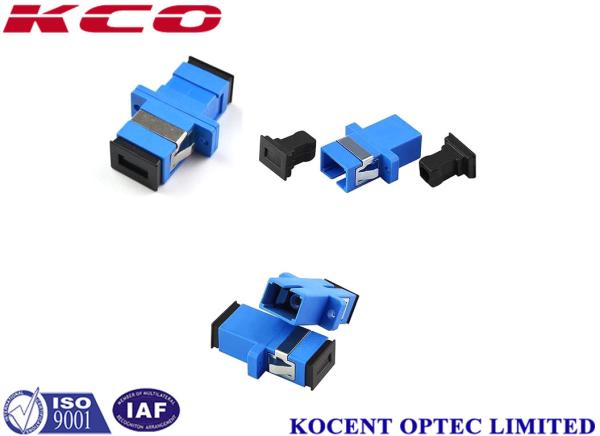 Sc optique d'adaptateur de fibre de vert bleu/UPC, Sc/RPA avec le simplex de bride
