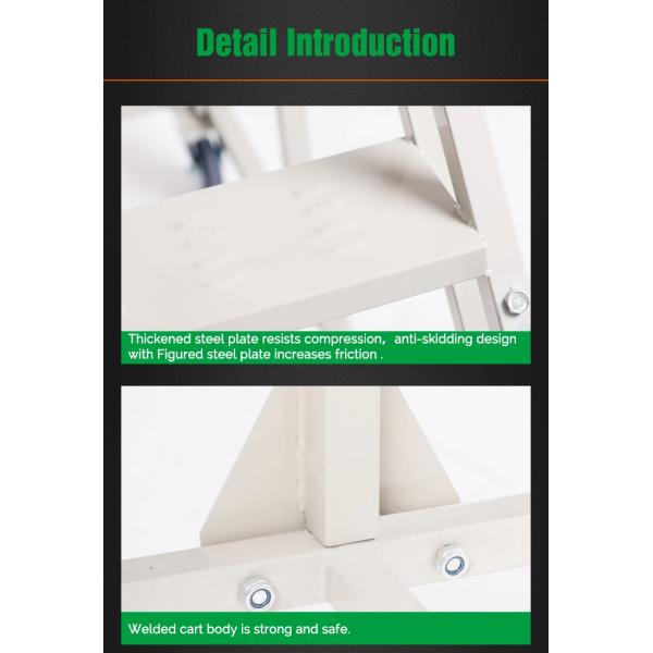 Industrial Warehouse Ladders Safety 2m Platform Household Picking Trolley Ladder Superamarket