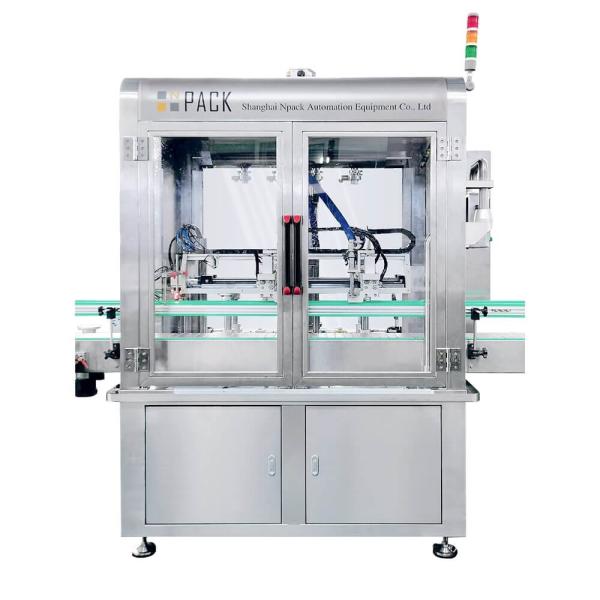 Automatic Stainless Steel Sauce Tracking Filling Machine with PLC Control and 20-120 bottles/min Speed