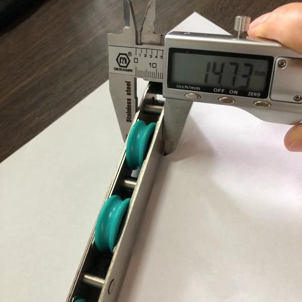 OEM логотип 248 мм из нержавеющей стали 201 нейлон 4 колеса ролик для стекла или