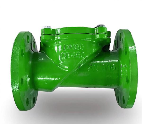 Rubber Flap Check Valve H44x-16q Anti Backflow Reverse Water Valve  Flange One-way Check Valves Suitable for Water Steam and Oil