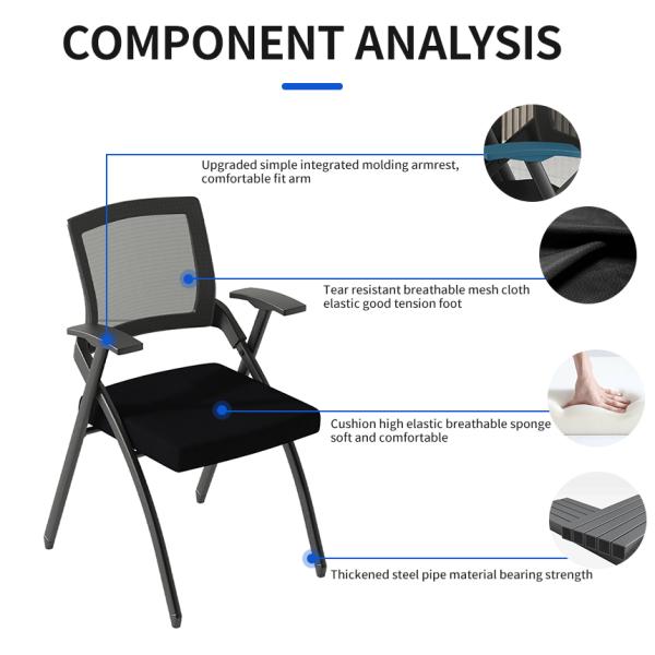 Commercial Furniture School Classroom Student Folding Conference Chair Folding Training Chair Study Chair