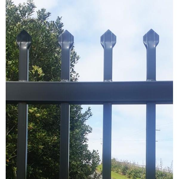Spear Top Steel Tubular Fencing Security School Anti Aging