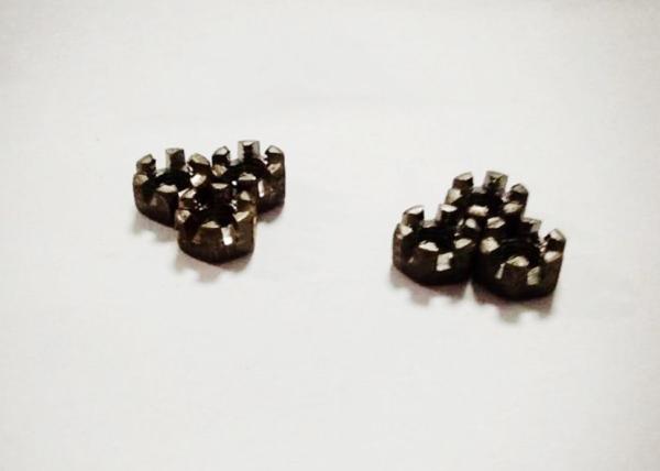 Anti Rust Slotted Hex Nut , M8 Fine Thread Nut Width Across Flats 13.5mm