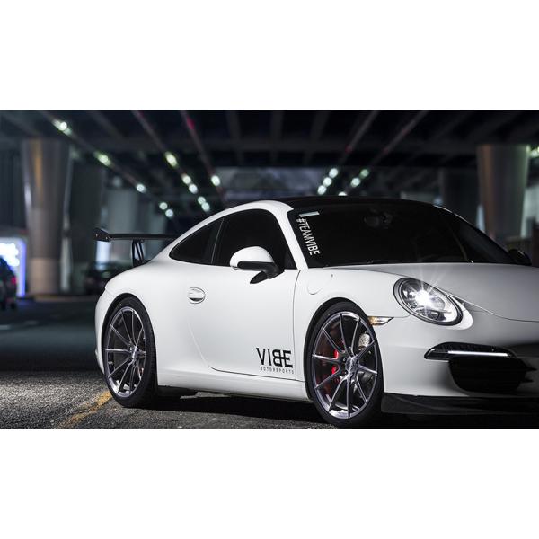 Rodas forjadas de prata escovadas da liga de alumínio para competir