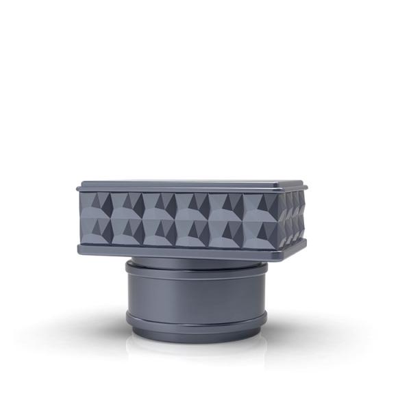 Electroplate Zinc Alloy Square Zamak Perfume Caps for 15mm Necks