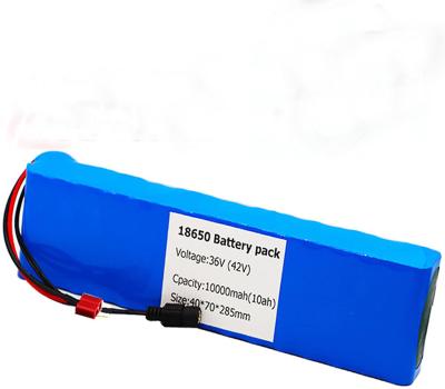 36V 18650 Lithium Battery Pack BMS 10AH Electric Car Lithium Ion Battery