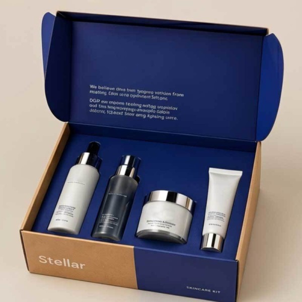 Eco-Friendly Custom Corrugated Skincare Gift Box with Premium Material and Exquisite Workmanship