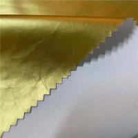 100% Polyester Gold Foiled Winter Breaker Fabric 50D*50D 100gsm 150cm Waterproof