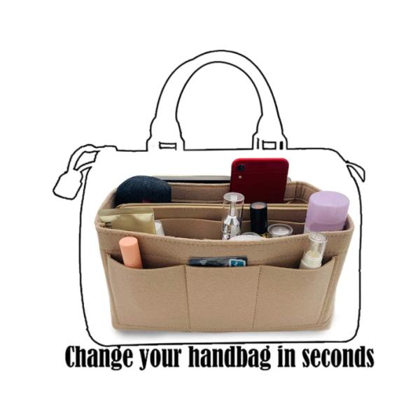 Fits Speedy Neverfull Felt Tote Bag Organizer 3mm With Zipper