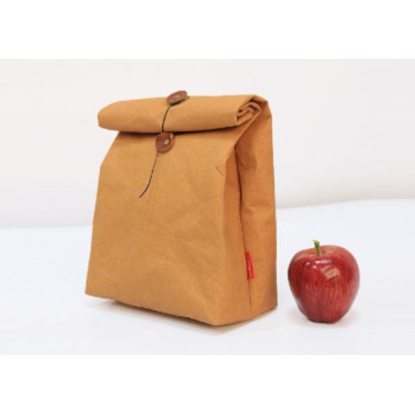 Reusable Insulated Lunch Cooler Bag Washable Kraft Paper Snack And Sandwich Bags