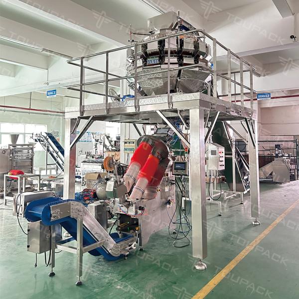 Automatic Fruits Weighing and Net Bag Packaging System | High-Speed Mesh Bag Packing Solution