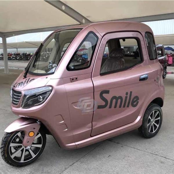 40km/H Button Start 1500W Enclosed Electric Trike