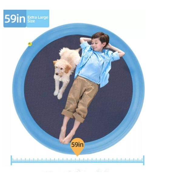 Tapis de jeu aquatique pour chien en PVC, pliable, pour extérieur