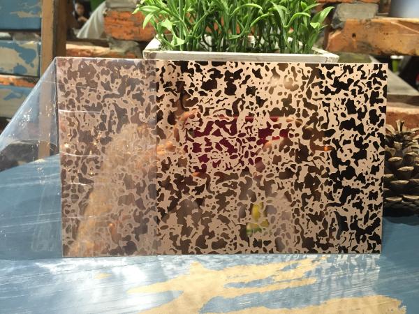 High quality etched finish  1219*2438mm Bronze 304 stainless steel sheets