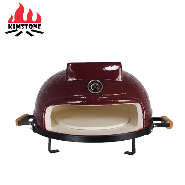 KIMSTONE 21 Inch Bbq Grill Outdoor Kitchen Offset Smoker Pizza Oven Grill for Outdoor Cooking