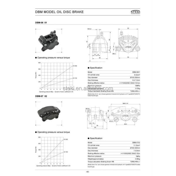TWINFLEX Oil Hydraulic Disc Brake for Crane Customized 20mm Disc Thickness Brake Disc