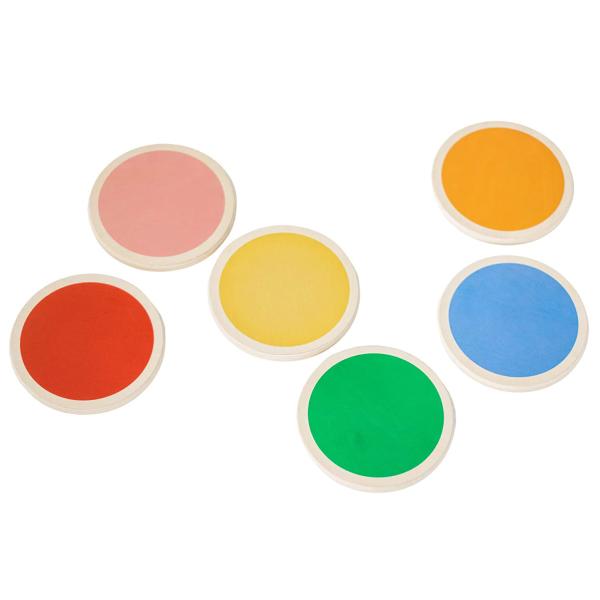 Juguetes para niños de piedra de equilibrio de madera 6 colores