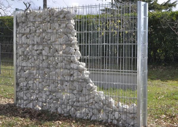 PVC Coated Wire Fence Rock Walls Anti Corrosion Galfan Gabion Baskets