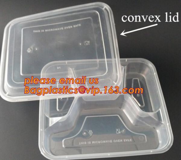 Restaurant Take Away Bento Boxes, Division Food Prep Disposable, Portion Compartment, Lunch box Containers