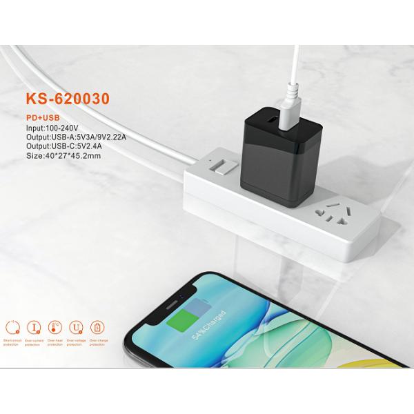 FCC PD20W Double Port Wall Charger 12V1.67A For Mobile Phone