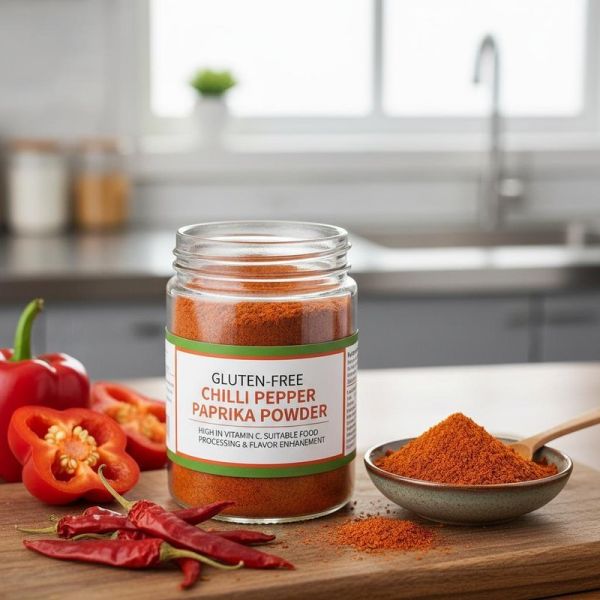 60-220 ASTA Chilli Pepper Paprika Powder with 0.3% Impurity Max and Gluten-Free for Food and Industrial Use