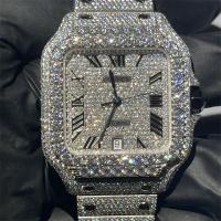 Relógio DEF VVS Moissanite Full Dial BV Santos Full Diamond
