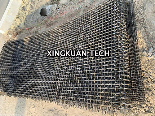 Vibrating Mine Screen Mesh , Quarry Screen Mesh In Hook Edge