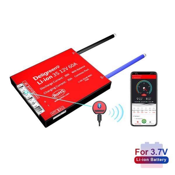 電池のパックの電気用具のための李イオンBMSスマートな版3S 12V 30A-60A