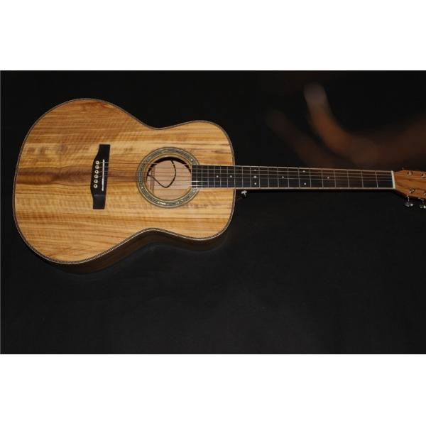 AAAA all Solid imported olive wood OM body custom guitar acoustic electric guitar