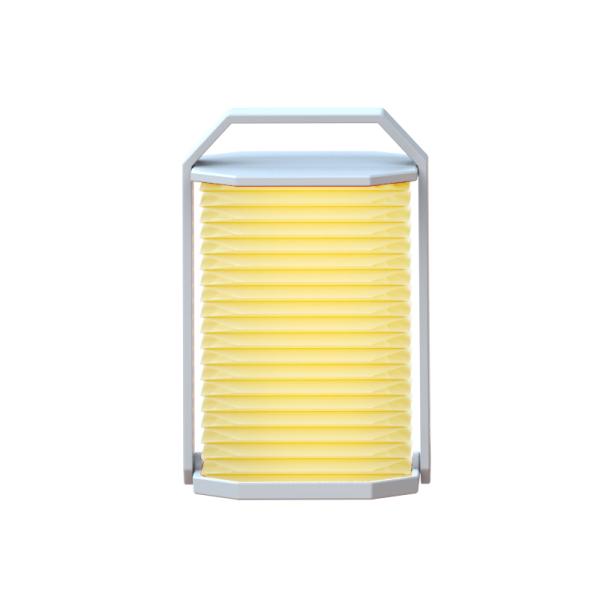 Portable Modern Table Ginkgo Accordion Lamp ABS USB Rechargeable