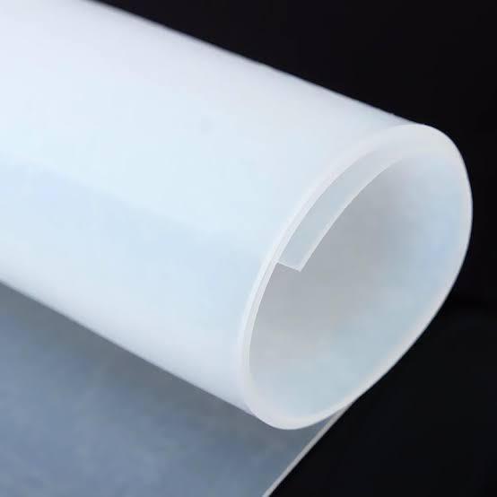 A folha translúcida do silicone do produto comestível, gaxeta do silicone fez sob medida 1-10mm x 1.2m X 10m