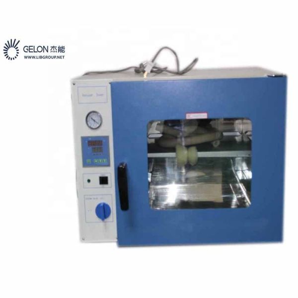 Gelon 220V Lithium Battery Vacuum Drying Oven with PLC Automatic Control Touch Screen 1-Year Warranty for Research Lab Line