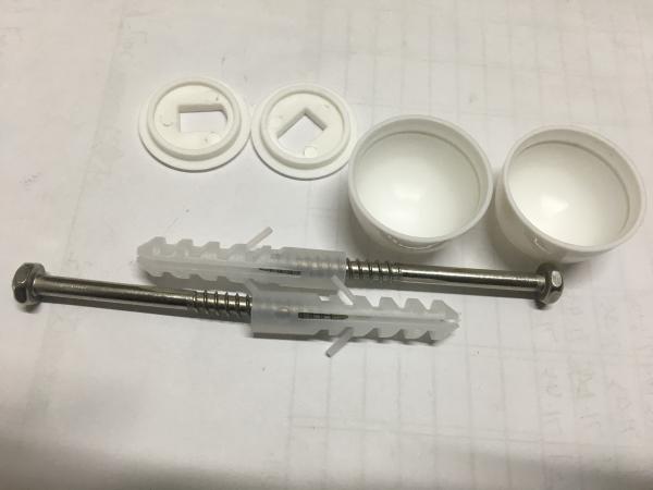 Vertical Ground Fixed Toilet Anchor Bolts , Toilet Bowl Mounting Bolts 6*70mm