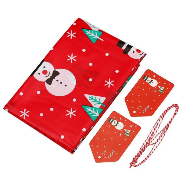 Eco Friendly Colorful Plastic Gift Wrap Bags , Giant Christmas Gift Wrap Bags