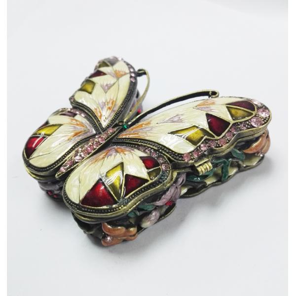 Metal Butterfly Jewelry Box butterfly shape metal jewelry box for ladies gift
