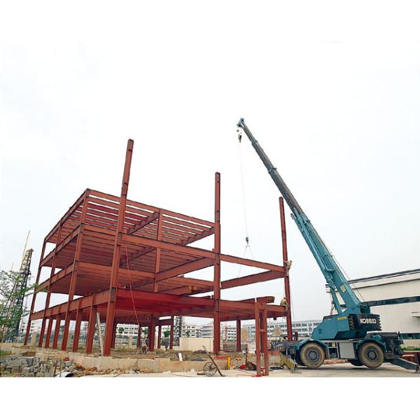 Colonne de construction en acier à plusiers étages préfabriquée industrielle