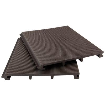 fibras de madeira exteriores coloridas 245*23mm dos painéis de parede para sulcar de superfície