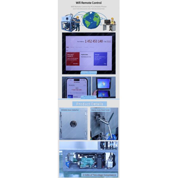 15m2 Pharmaceutical Lyophilizer Electric Heating Freeze Dryer In Pharmaceutics