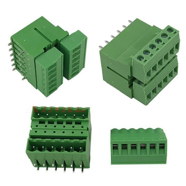 5.08mm Pitch Dual Row PCB Pluggable Screw Terminal Blocks Plug + Angle Pin Header