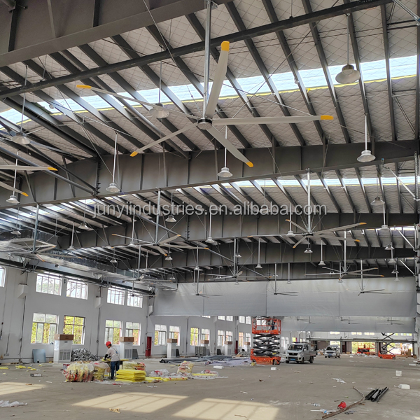 380В питание 5 лопастей 3,0 м 10 футов промышленный HVLS большой потолочный вентилятор с контроллером