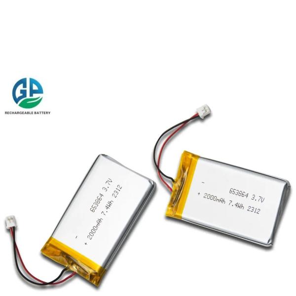 3.7 V 2000mah For Digital Products Medical Devices High Quality Eco-Friendly Lithium Ion Polymer Battery 653864 2000mAh