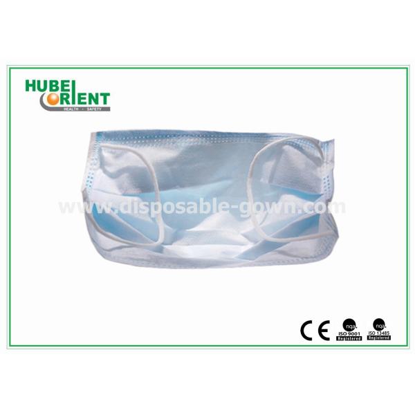 Masque facial non tissé médical jetable avec boucle d'oreille CE MDR