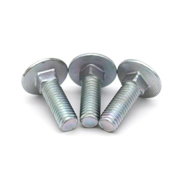 M8 Stainless Steel Din603 Mushroom Head Round Head Square Neck Carriage Bolt With Hex Nut