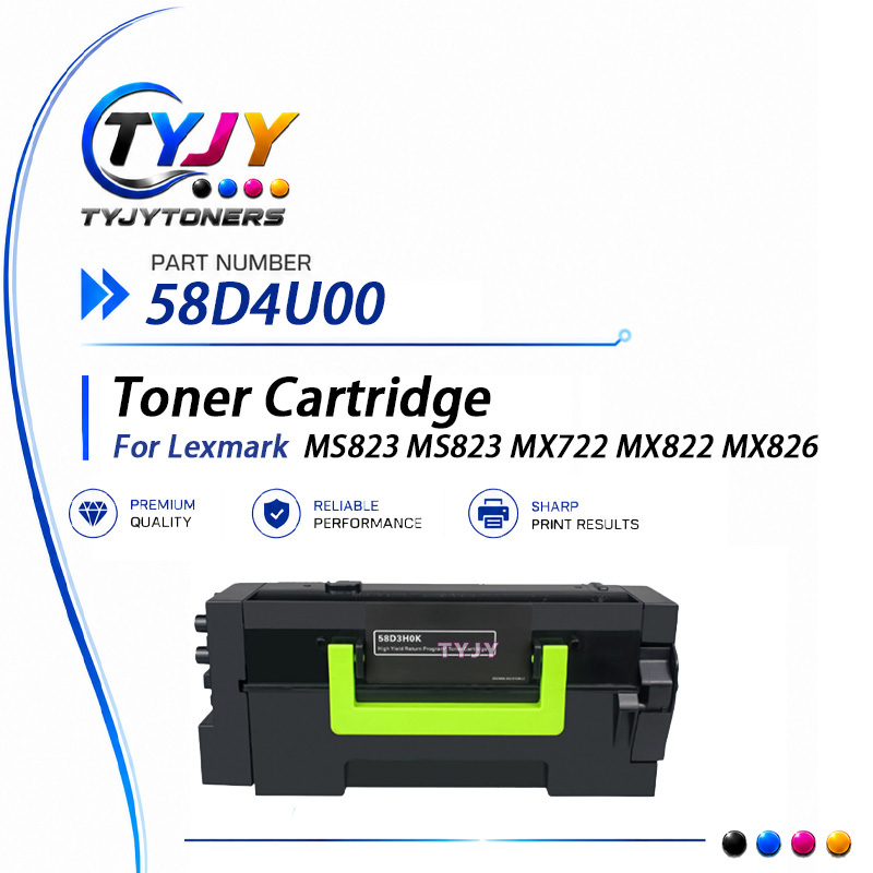 Compatible 58D4U00 Toner Cartridge Fit Lexmark MS823 MX722 MX822 MX826