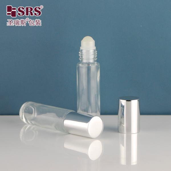 Glass Aluminum Wall Roll On Bottle For Personal Care 10ml Capacity Customizable Color / Logo Anti Acne