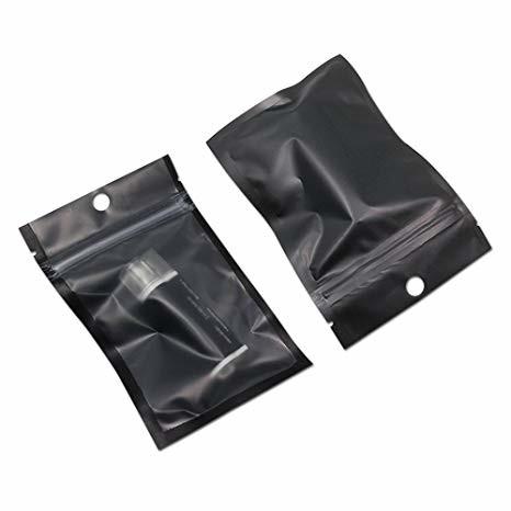 One Side Clear Bag Pearlized Film Plastic Pouch USB sack Hairpin Packing White BOPP Pearl Film Bags