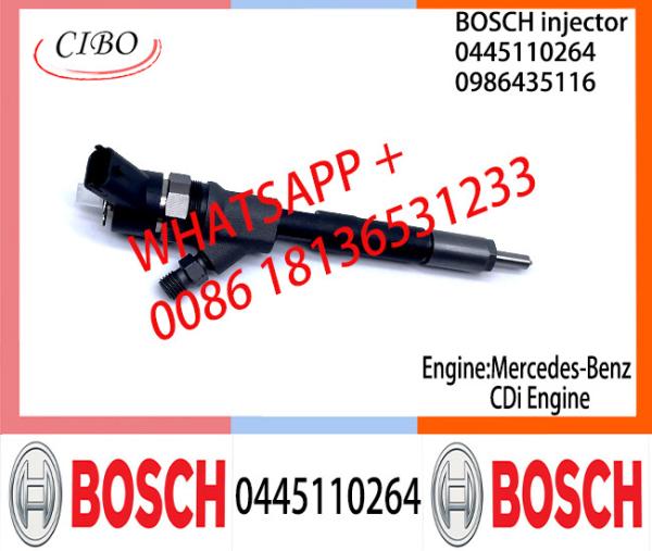 BOSCH injetor Common fuel Injector 0445110263 0445110264 0986435115 0986435116 A6460700487 for Mercedes-Benz CDi