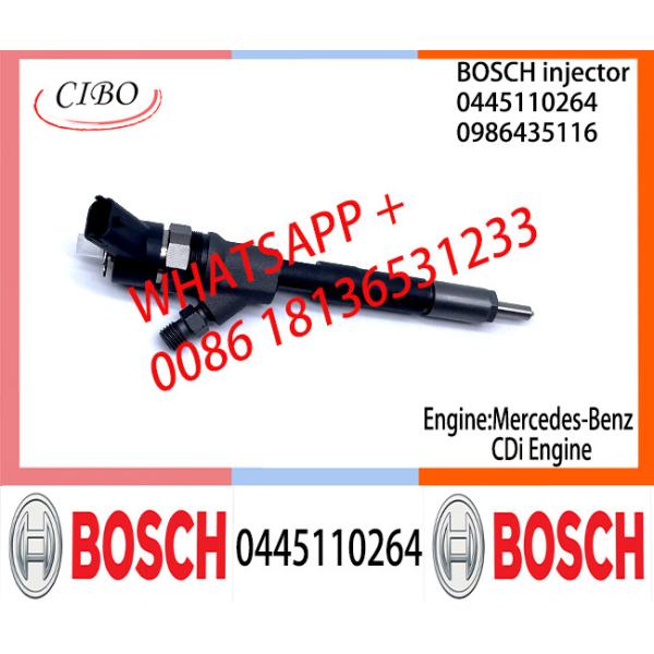 Инжектор топлива 0445110263 injetor BOSCH общий 0445110264 0986435115 0986435116 A6460700487 для CDi Мерседес-Benz