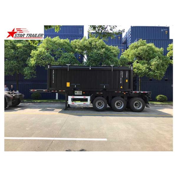 3 Axles 40ft Tipping Skeletal Container Trailer Chassis For Container Dump Discharge